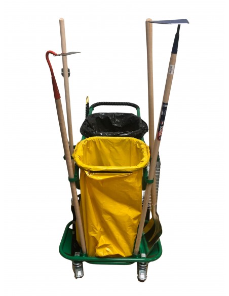 chariot voirie double sac aluminium